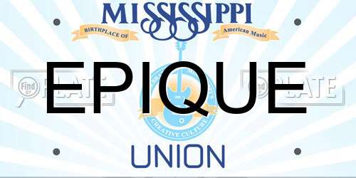 EPIQUE Mississippi License Plate