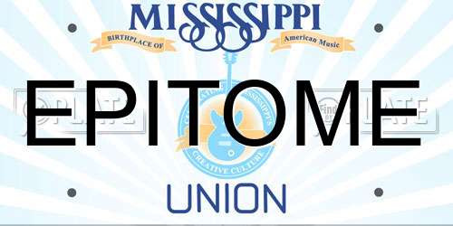 EPITOME Mississippi License Plate