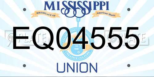EQ04555 Mississippi License Plate