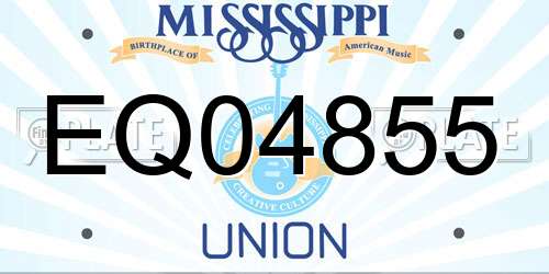 EQ04855 Mississippi License Plate