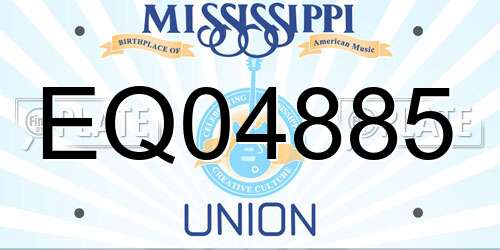 EQ04885 Mississippi License Plate