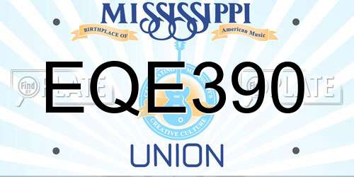 EQE390 Mississippi License Plate