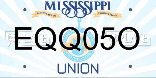 EQQ05O Mississippi License Plate