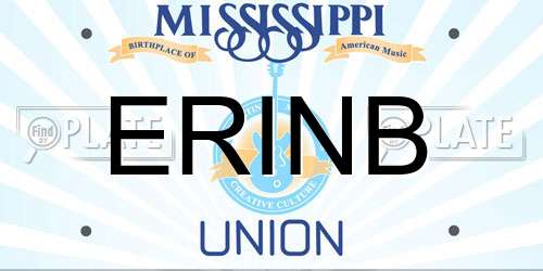 ERINB Mississippi License Plate