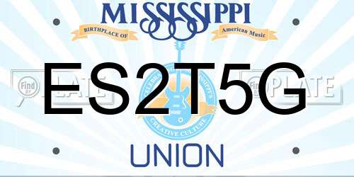 ES2T5G Mississippi License Plate