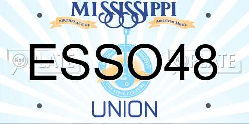 ESSO48 Mississippi License Plate