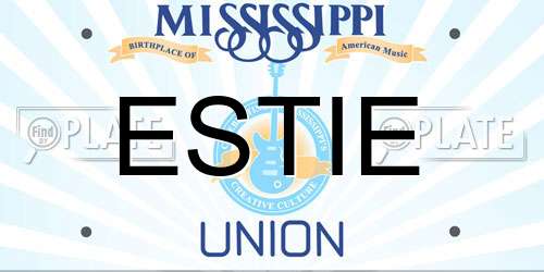 ESTIE Mississippi License Plate