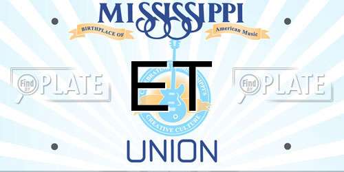 ET Mississippi License Plate
