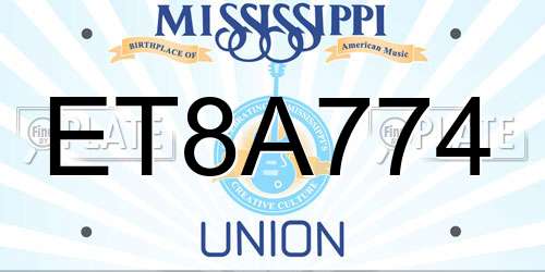 ET8A774 Mississippi License Plate