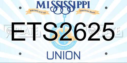 ETS2625 Mississippi License Plate