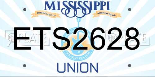 ETS2628 Mississippi License Plate