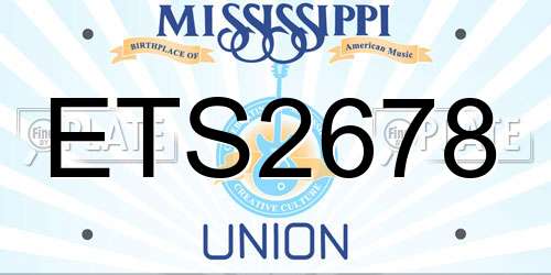 ETS2678 Mississippi License Plate