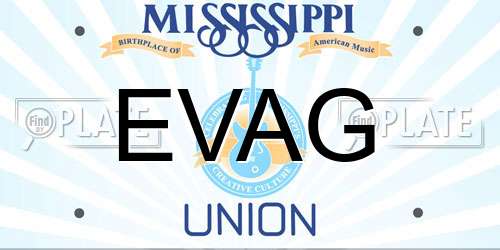 EVAG Mississippi License Plate