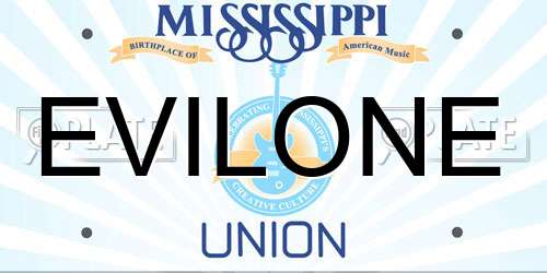 EVILONE Mississippi License Plate