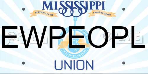 EWPEOPL Mississippi License Plate