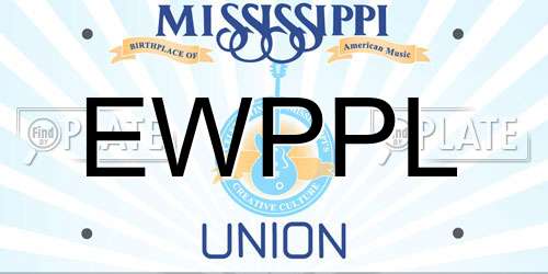 EWPPL Mississippi License Plate