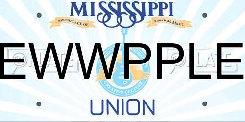 EWWPPLE Mississippi License Plate