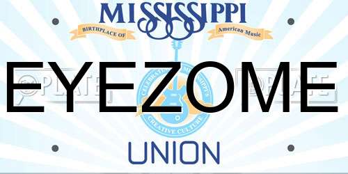 EYEZOME Mississippi License Plate