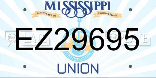 EZ29695 Mississippi License Plate