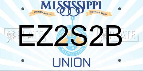 EZ2S2B Mississippi License Plate
