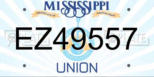 EZ49557 Mississippi License Plate