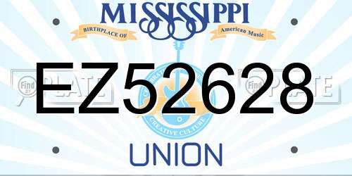 EZ52628 Mississippi License Plate