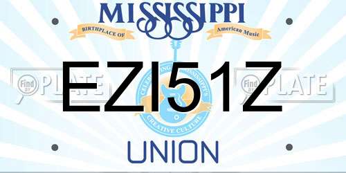 EZI51Z Mississippi License Plate