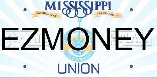 EZMONEY Mississippi License Plate