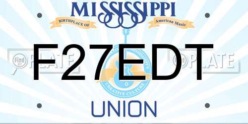 F27EDT Mississippi License Plate