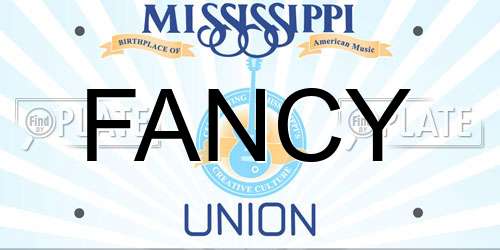 FANCY Mississippi License Plate