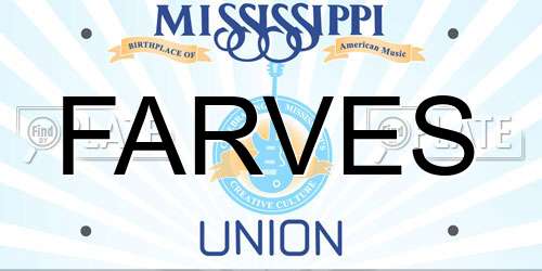 FARVES Mississippi License Plate