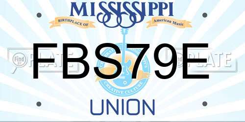 FBS79E Mississippi License Plate