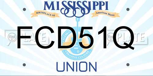 FCD51Q Mississippi License Plate