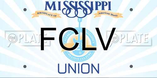 FCLV Mississippi License Plate
