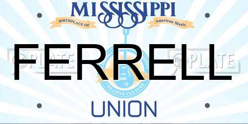 FERRELL Mississippi License Plate