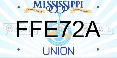 FFE72A Mississippi License Plate