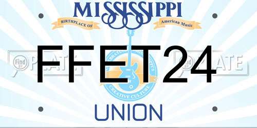 FFET24 Mississippi License Plate