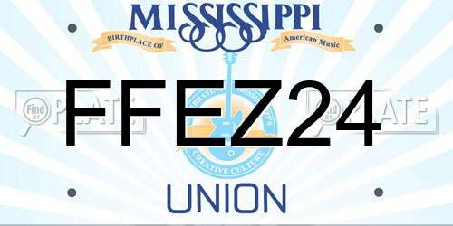 FFEZ24 Mississippi License Plate