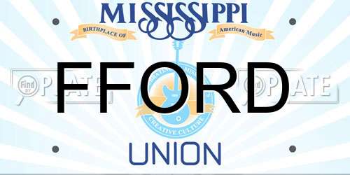 FFORD Mississippi License Plate