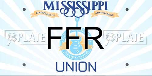 FFR Mississippi License Plate