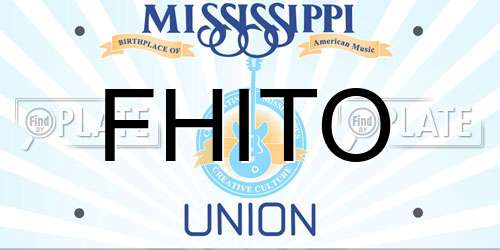FHITO Mississippi License Plate