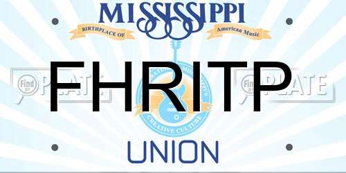 FHRITP Mississippi License Plate
