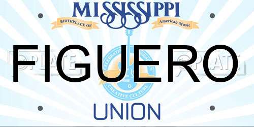FIGUERO Mississippi License Plate