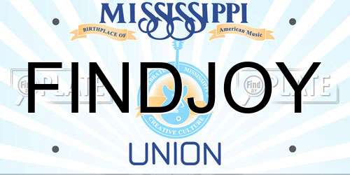 FINDJOY Mississippi License Plate