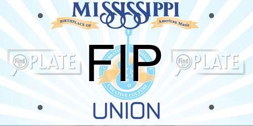 FIP Mississippi License Plate