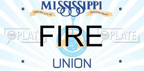 FIRE Mississippi License Plate