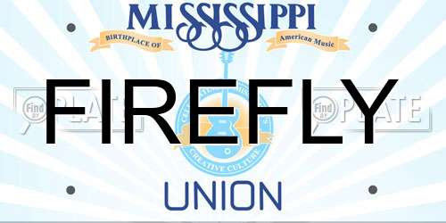 FIREFLY Mississippi License Plate