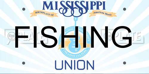 FISHING Mississippi License Plate