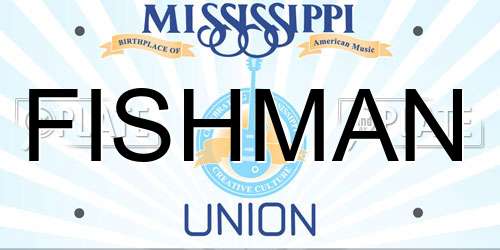 FISHMAN Mississippi License Plate