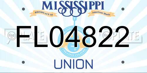 FL04822 Mississippi License Plate